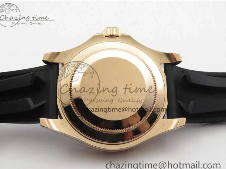 MiroTime 0308 Yacht-Master 116655 RG Wrapped D1F 1:1 Best Edition Black Ceramic Bezel 904L Steel on Oysterflex Rubber Strap A Fashionable 3060